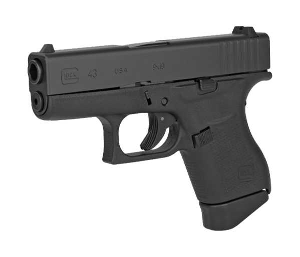 GLOCK 43 9MM PSTL BLK FXD 5.5LB